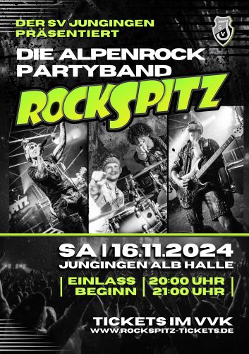 Tickets für ROCKSPITZ - Live in Jungingen am 16.11.2024 - Karten kaufen